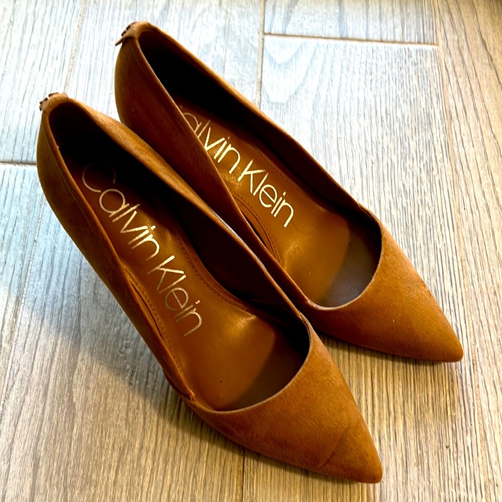 Calvin Klein Cognac Suede shoes
